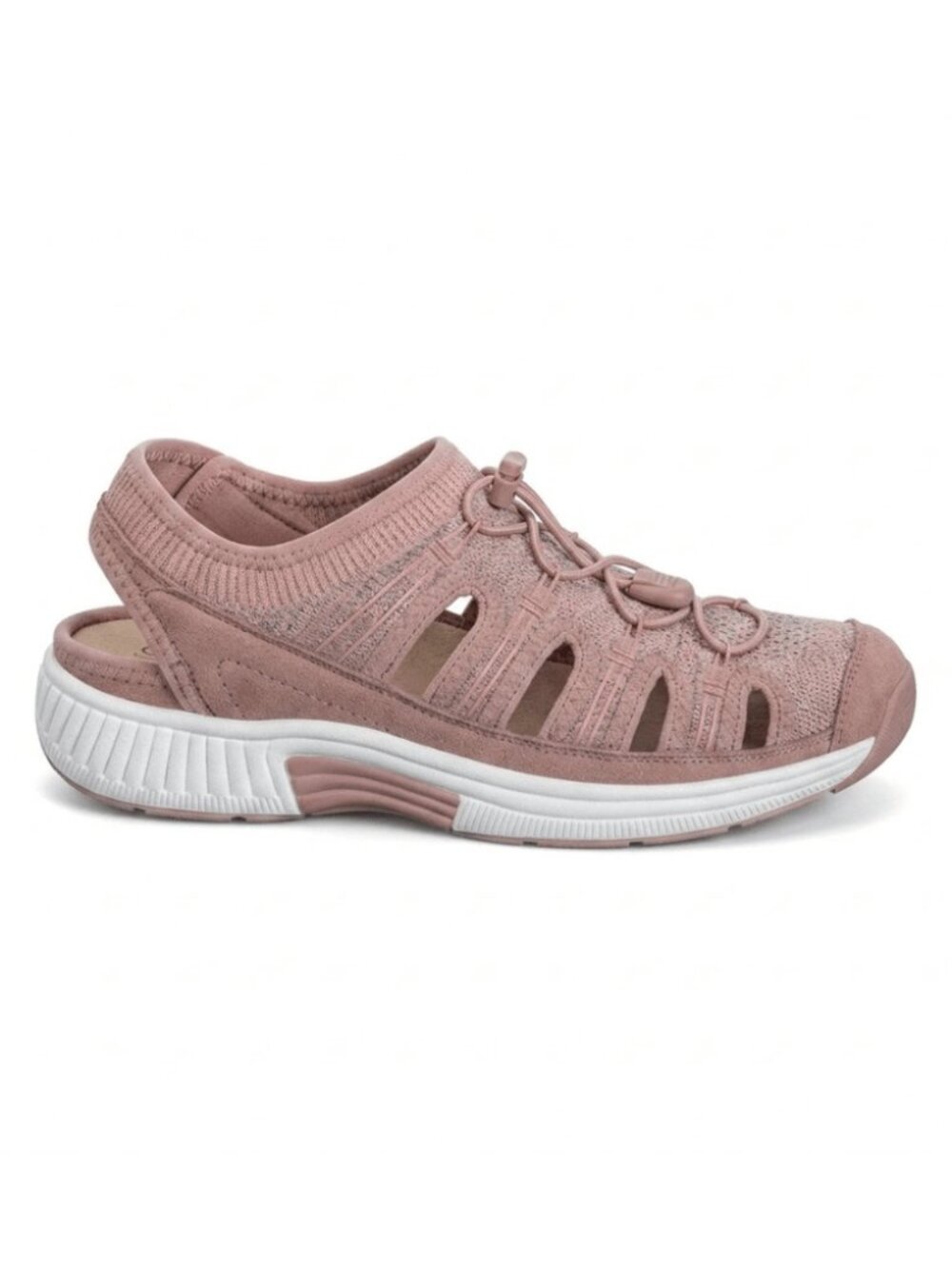 Orthofeet Women’s Laguna Adjustable Stretch No Tie Sandal Peach